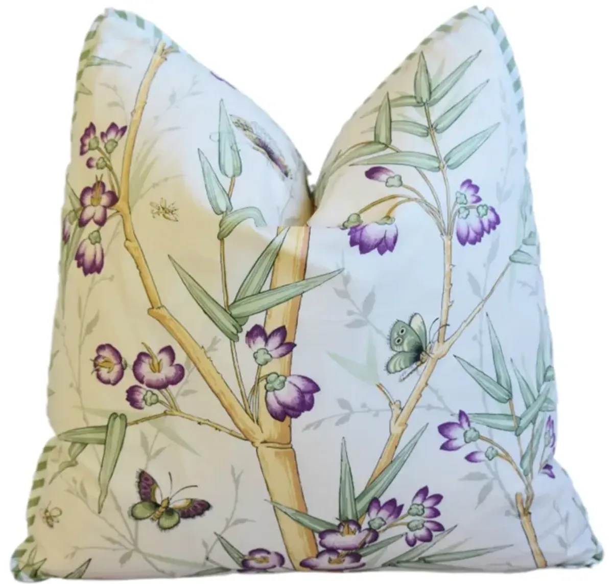 Clarence House Bamboo & Butterfly Pillow