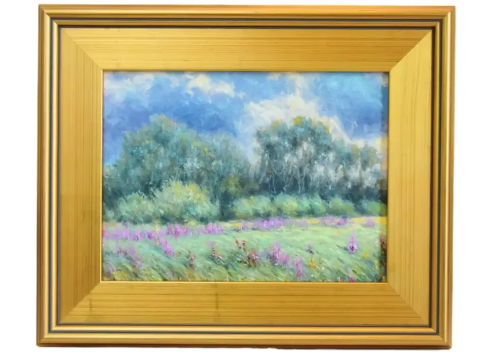 Impressionist Floral Landscape Painting