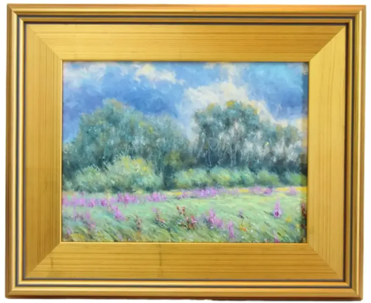 Impressionist Floral Landscape Painting