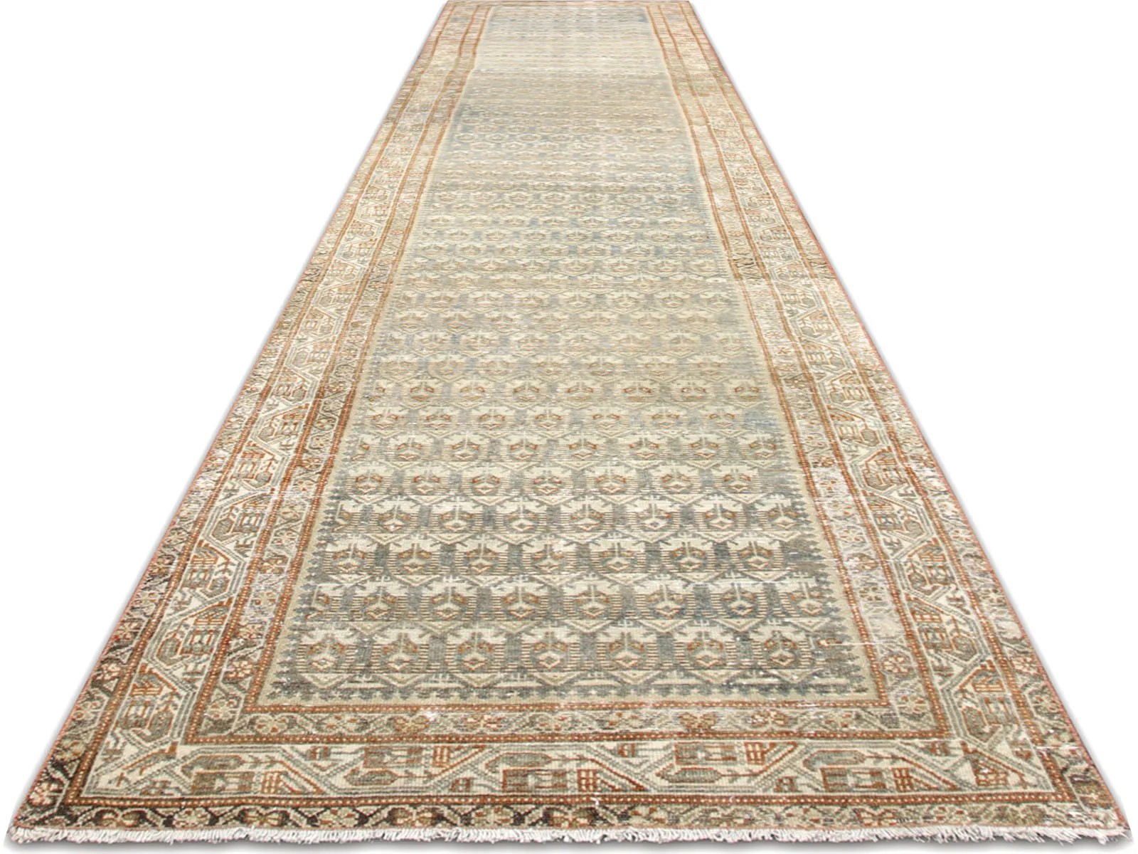 1940sPersian Melayer Runner -3'2"x16'2" - beige