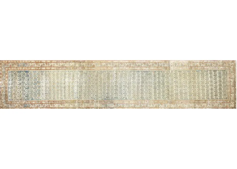 1940sPersian Melayer Runner -3'2"x16'2" - beige