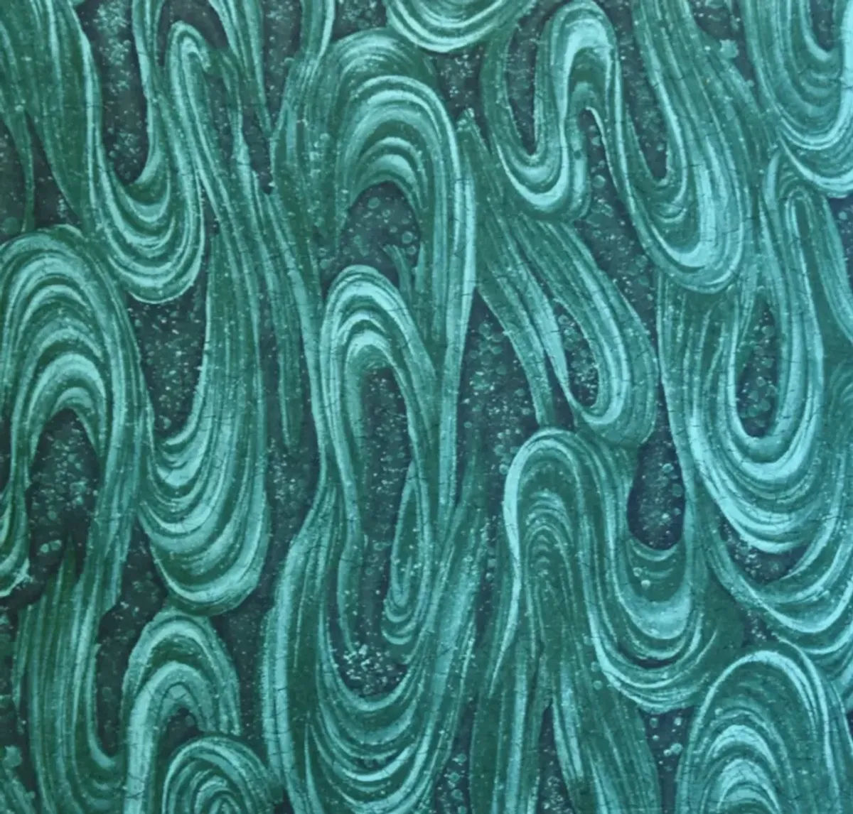 Green Malachite Swirl Pillows - Set of 2