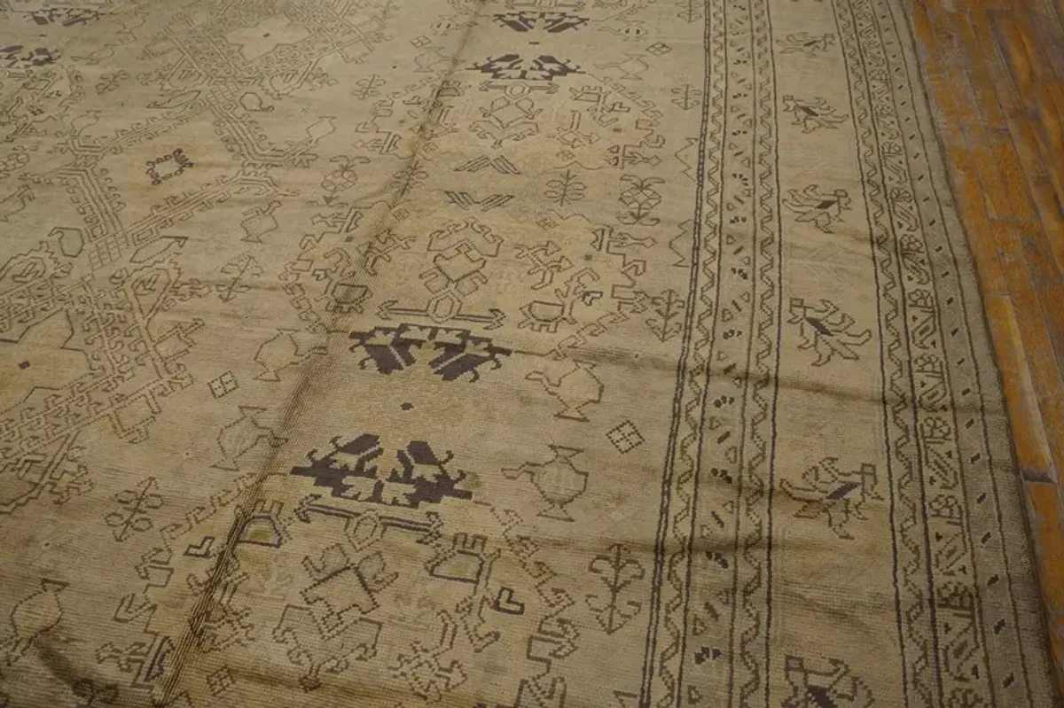 Early 20th Century Turkish Oushak Carpet