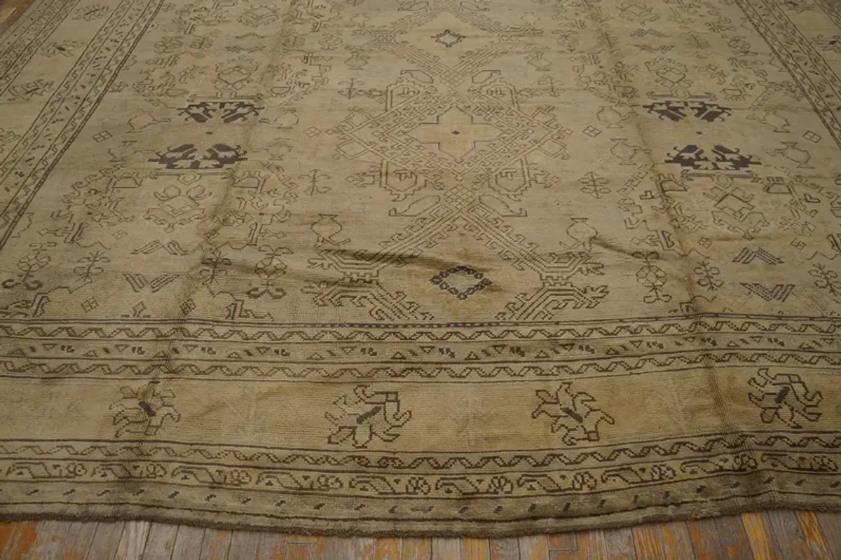 Early 20th Century Turkish Oushak Carpet