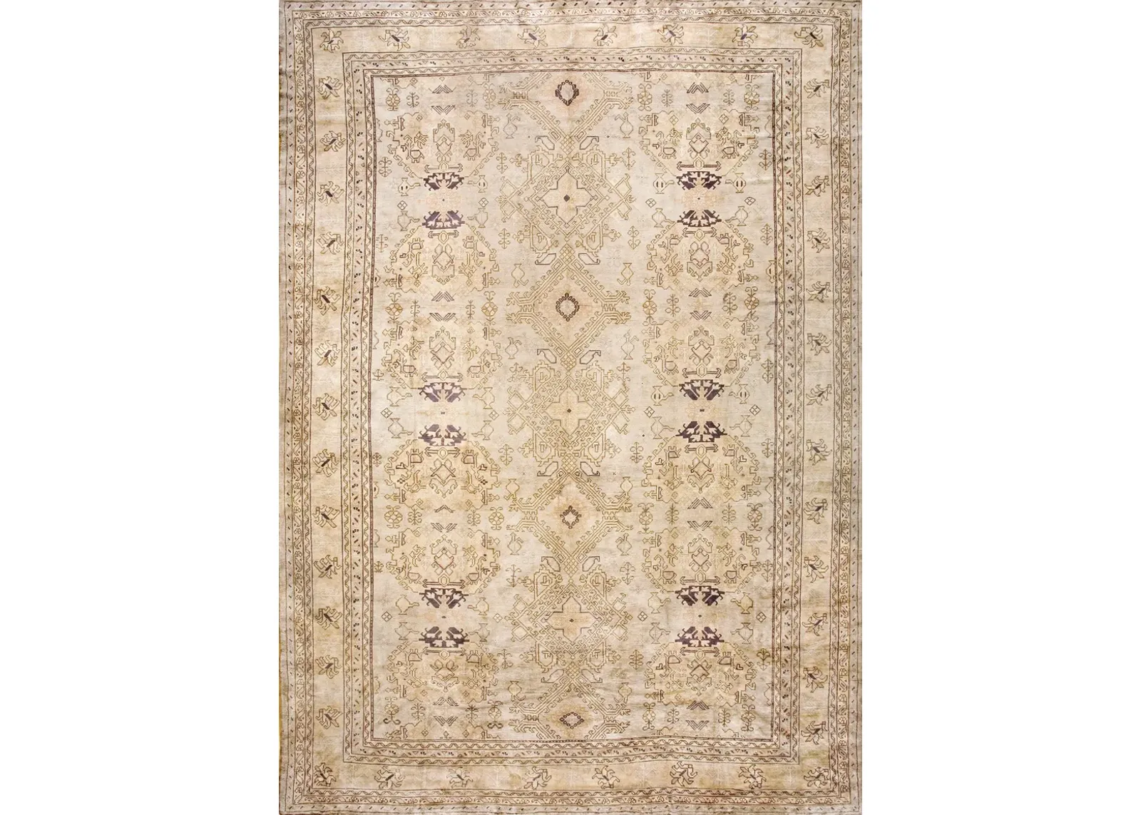 Early 20th Century Turkish Oushak Carpet