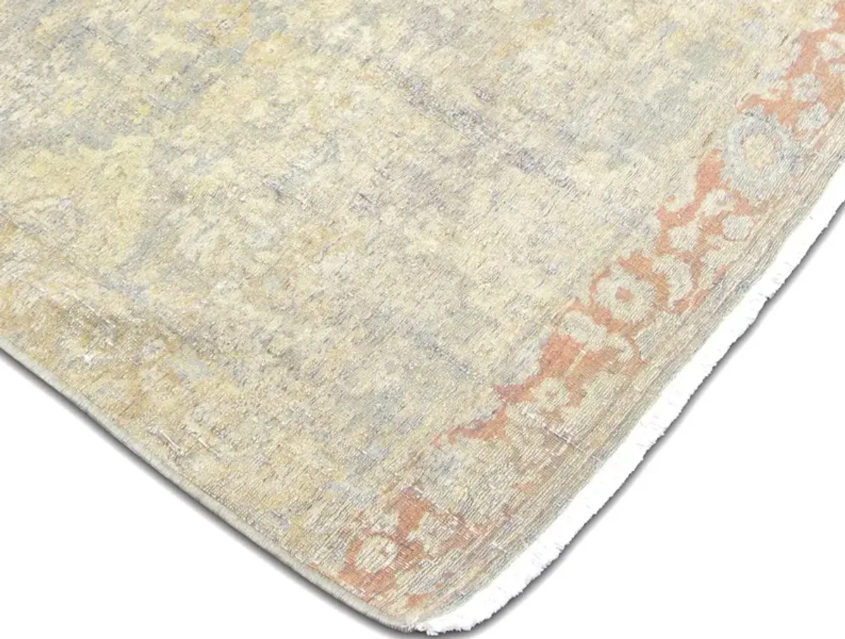 1960s Persian Tabriz Runner- 2'5"x15'3" - beige