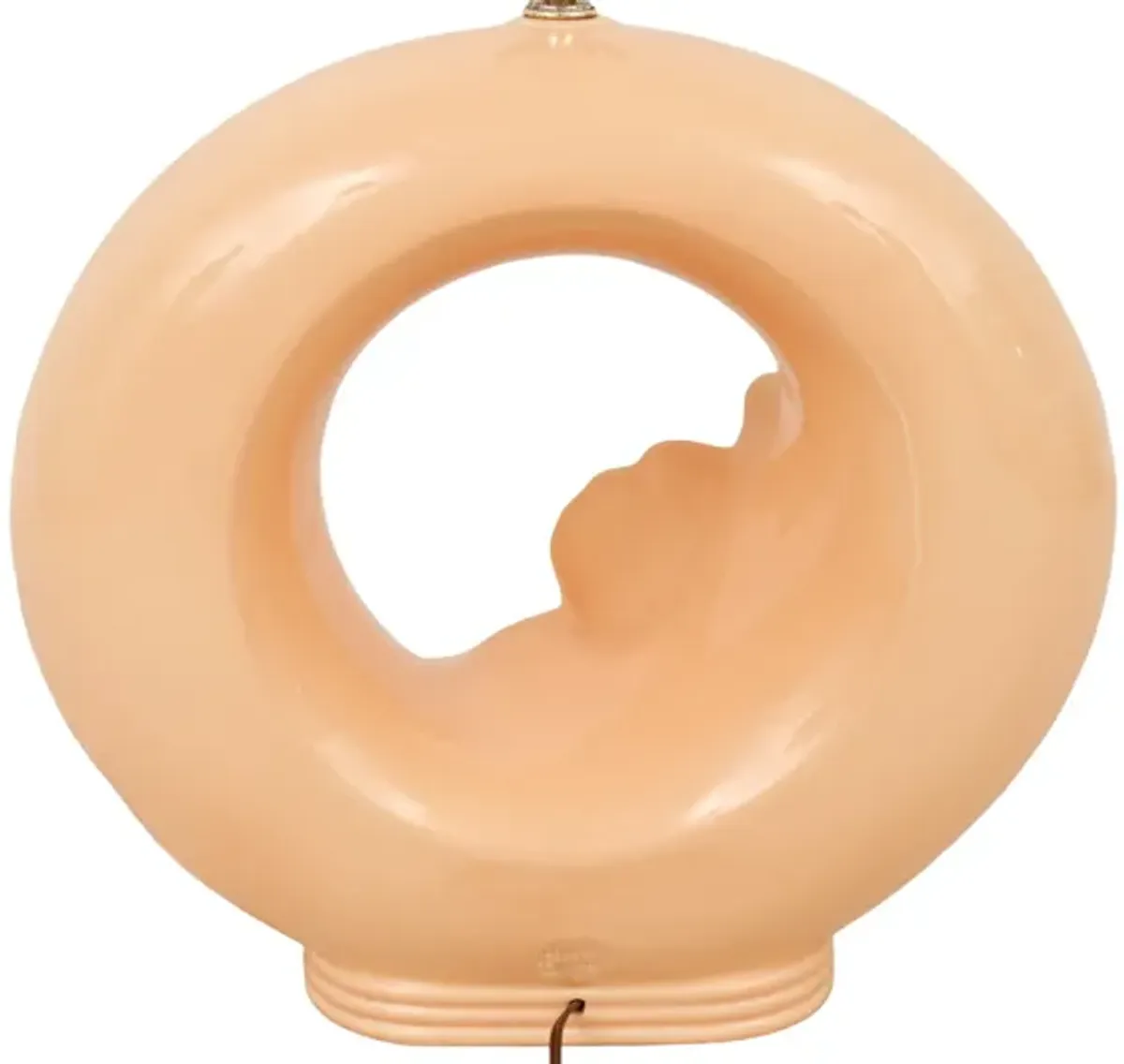 1980’s Ceramic Rose Table Lamp - Interesting Things