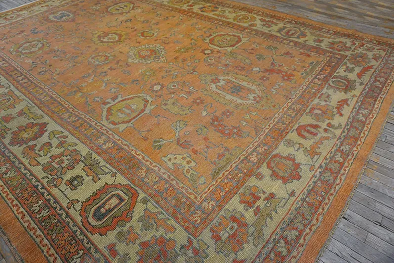 19th Century Turkish Oushak Carpet - Blue