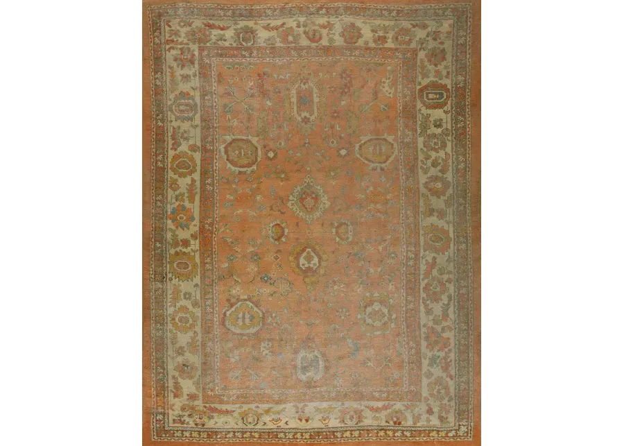 19th Century Turkish Oushak Carpet - Blue