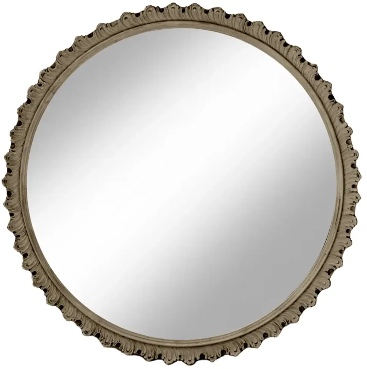 Art Deco Round Two Toned Mirror