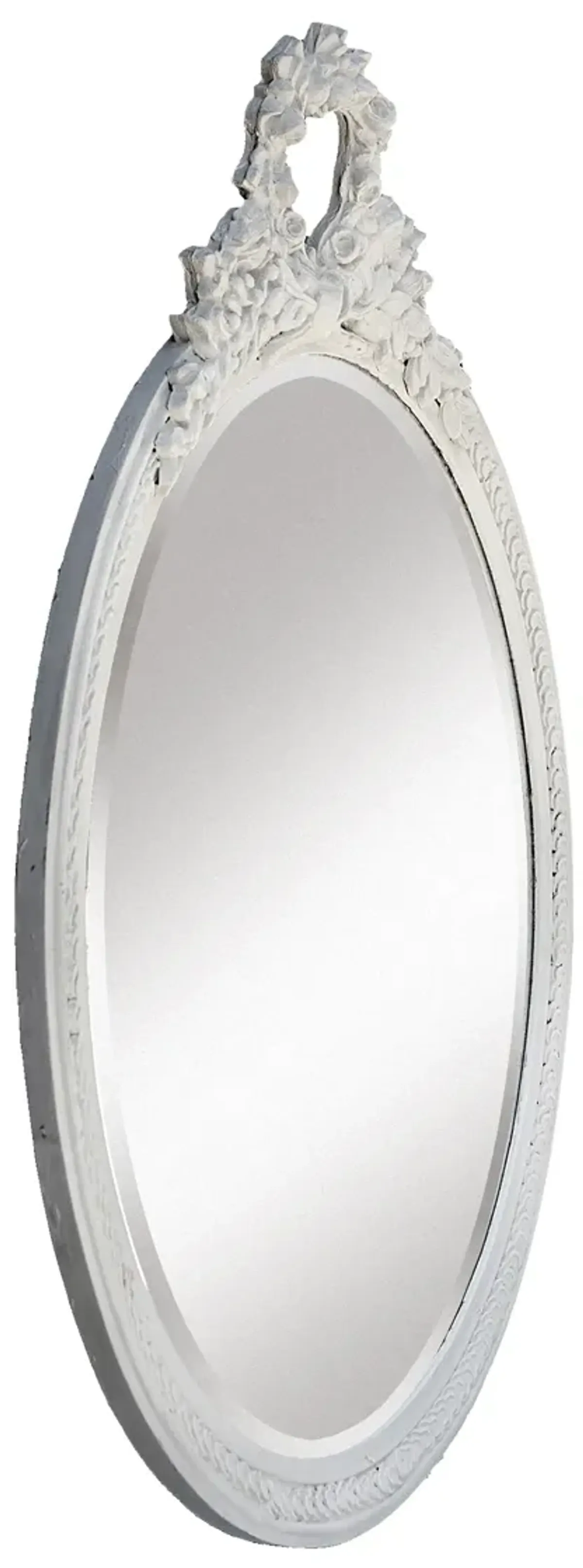 White Mirror with Ribbon & Bow Crest