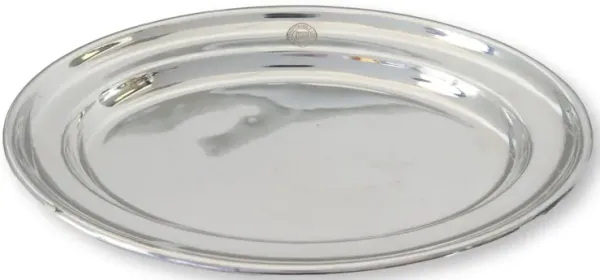 1910s Lamport & Holt Ocean Liner Platter - New England Mercantile - silver