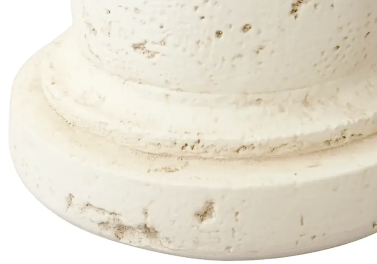 Faux Coral Stone Table Lamps - a Pair - Interesting Things - White