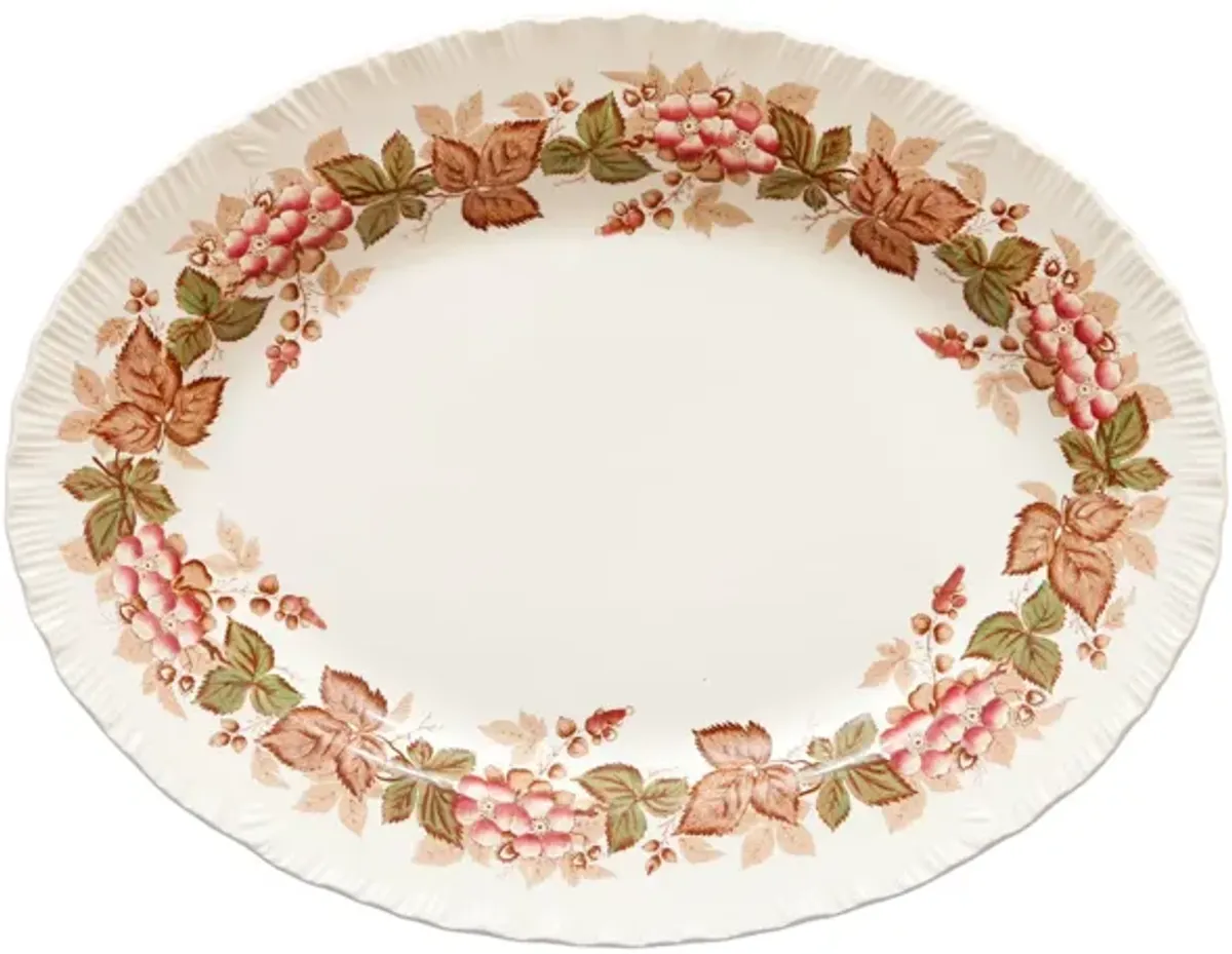 Wedgwood “Wild Briar” Ceramic Platter - Brown