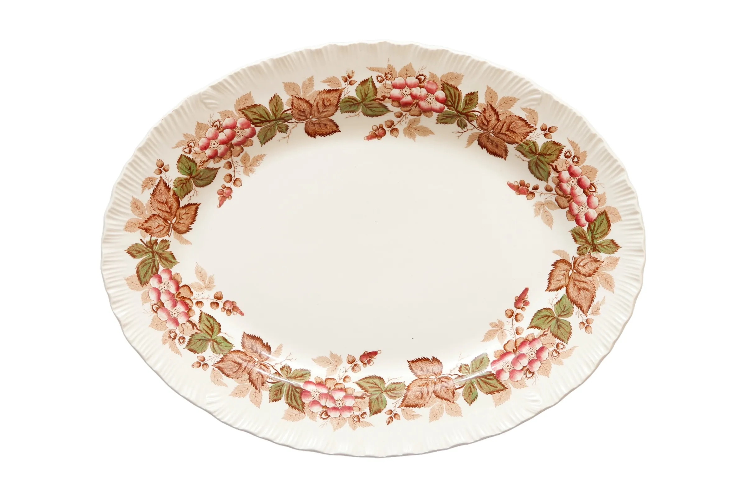 Wedgwood “Wild Briar Ceramic Platter - Brown