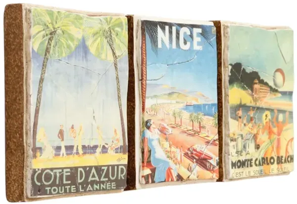 Côte d'Azur Gypsum Art Blocks - Set of 3 - Interesting Things - Green