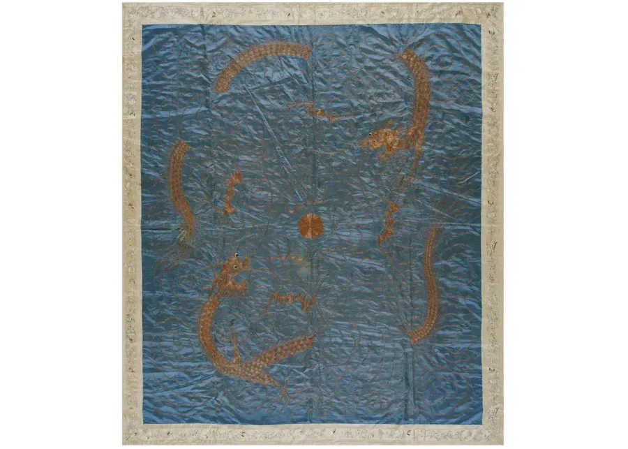 Early 20th Century Silk Chinese - Blue