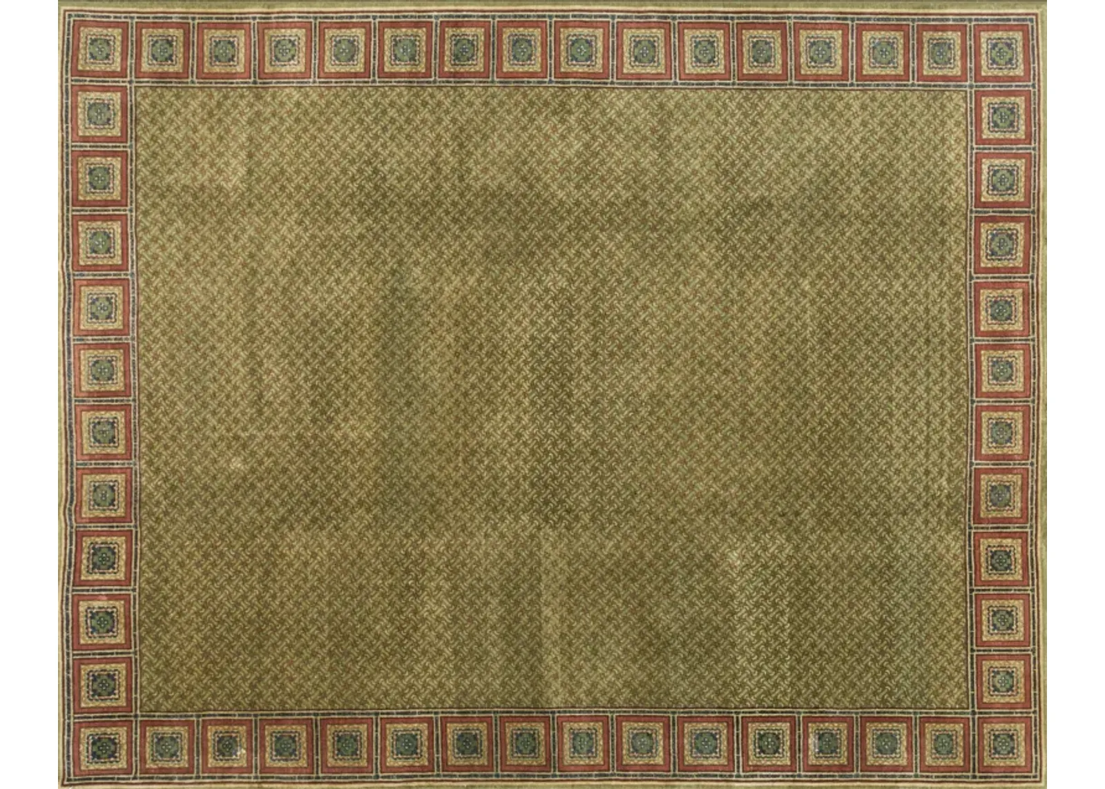 Vintage Chinese Carpet 8' x 10' - Green