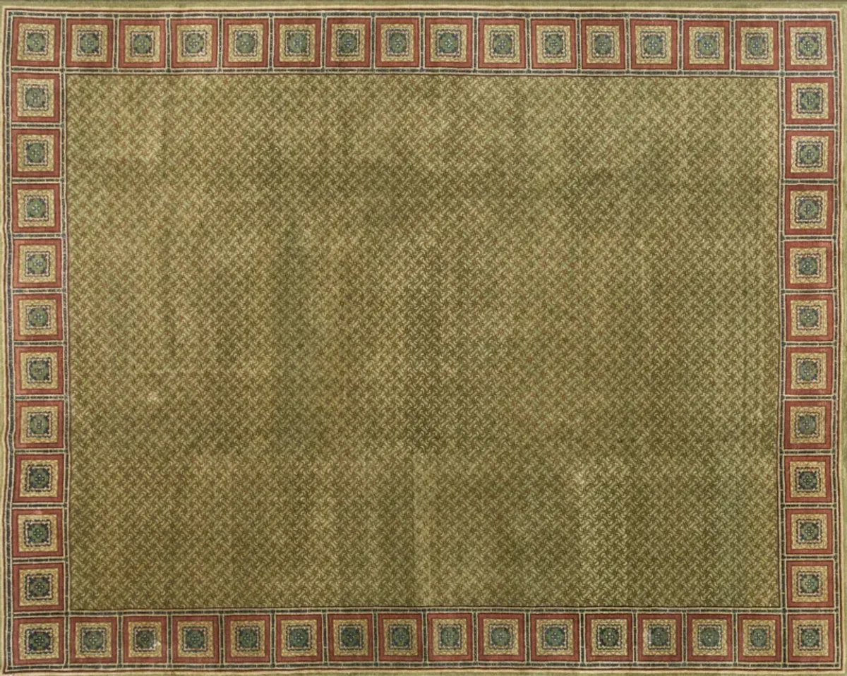 Vintage Chinese Carpet 8' x 10' - Green