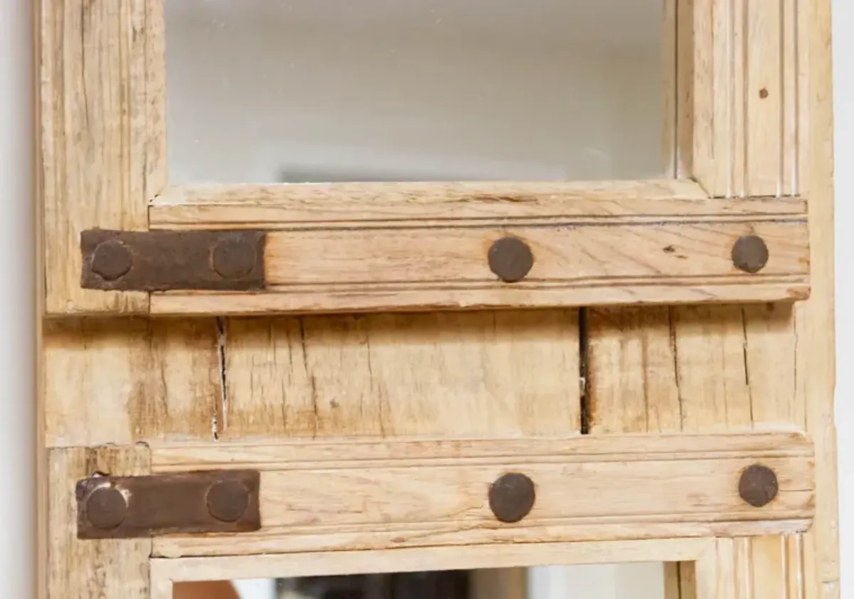 19th Century Indian Window Mirror - de-cor - Brown