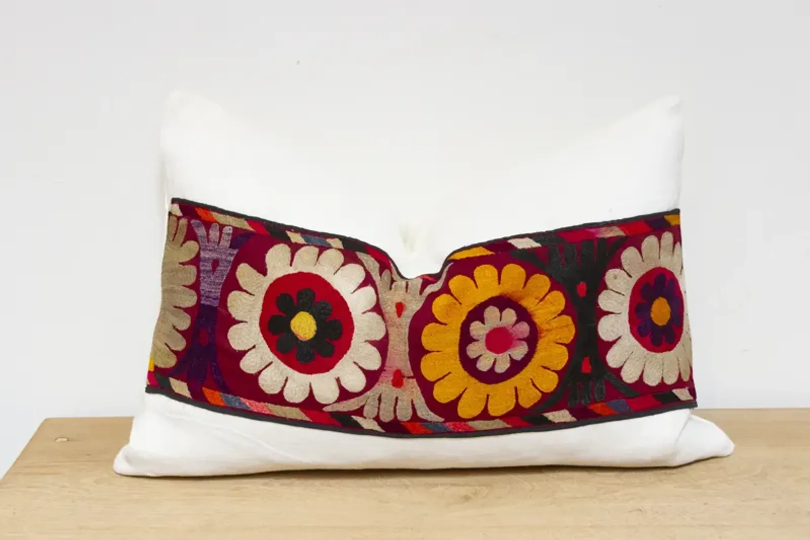 Freesia Antique Uzbek Suzani Pillow