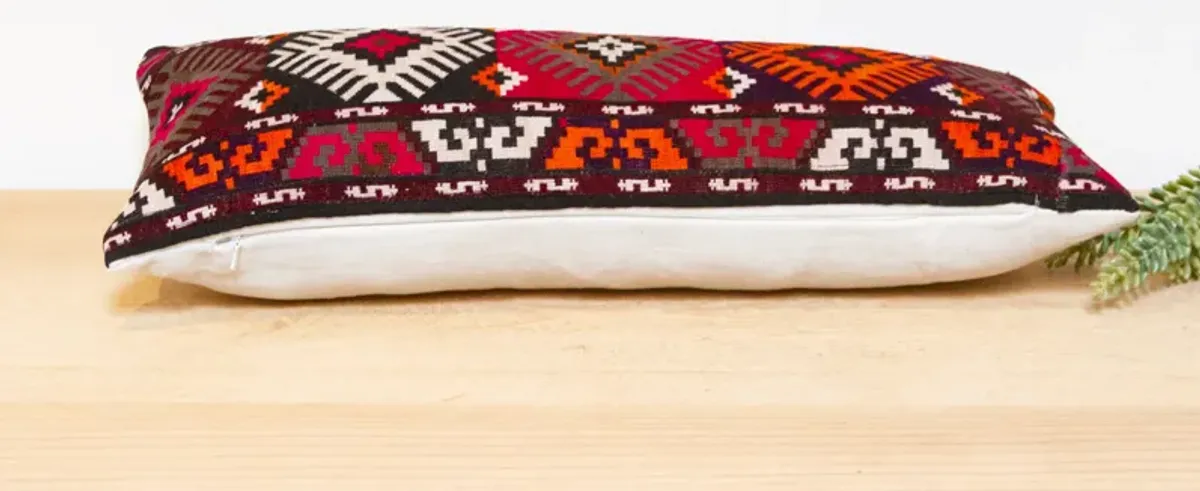 Azita Antique Lakai Tribe Linen Pillow - Handcrafted