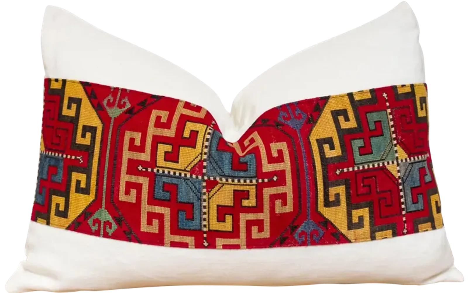 Akila Antique Lakai Tribe Linen Pillow - Handcrafted