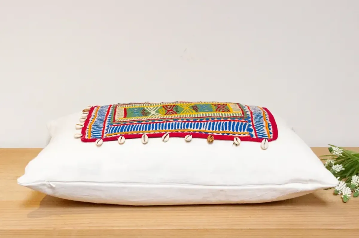 Khanpur Himalayas Antique Linen Pillow