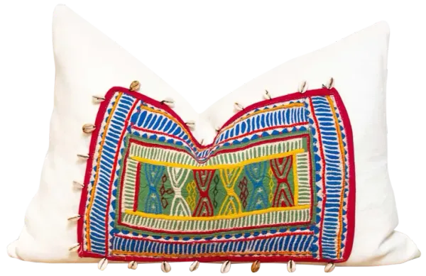 Khanpur Himalayas Antique Linen Pillow