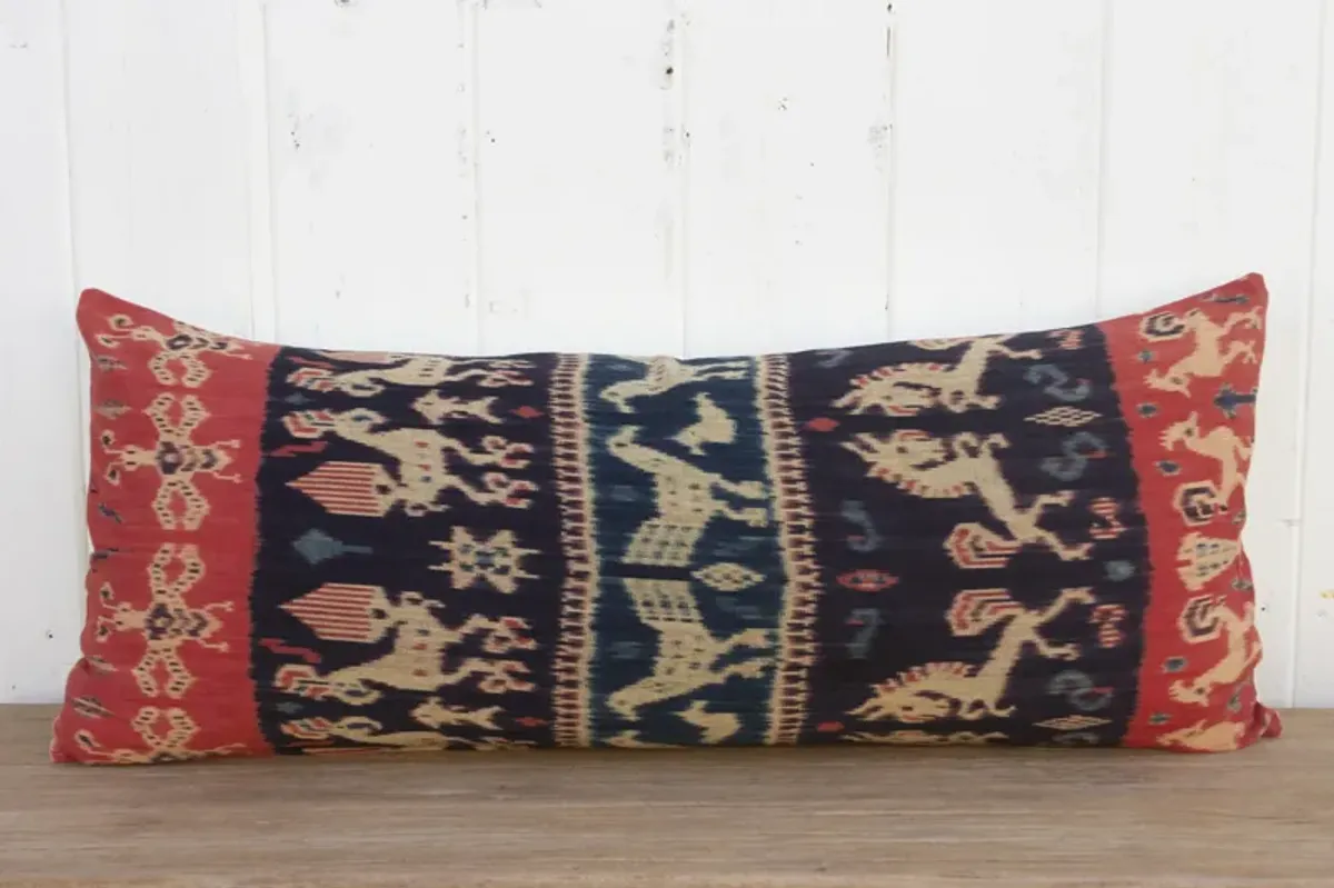 Ampera Antique Sumatran Ikat Pillow