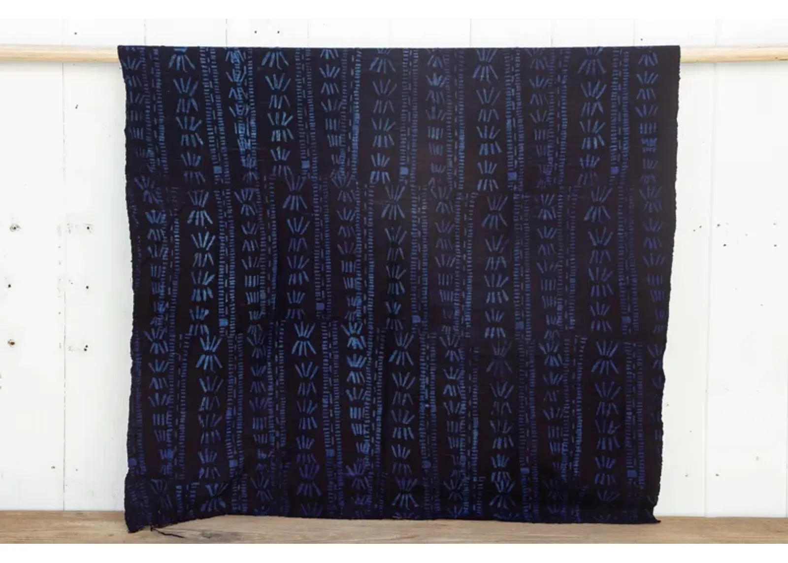 Midnight Indigo African Mud Cloth - Black