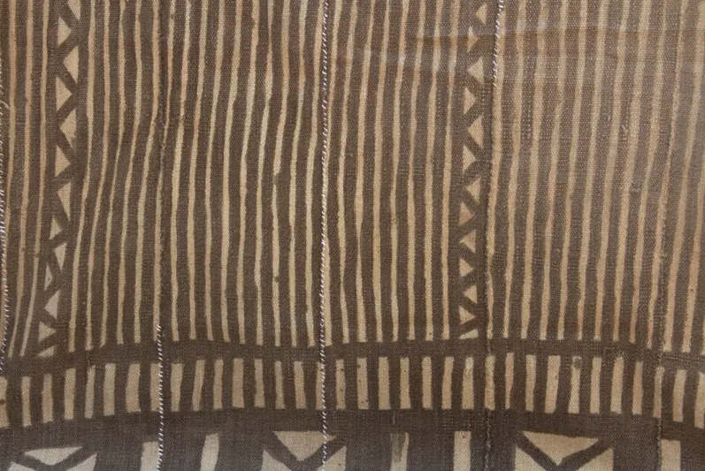 Tribal Striped African Mudcloth - Black