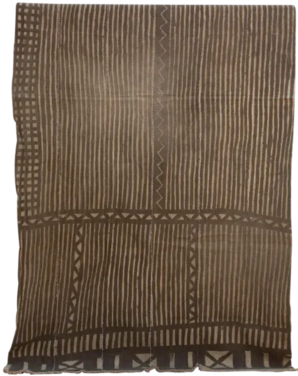 Tribal Striped African Mudcloth