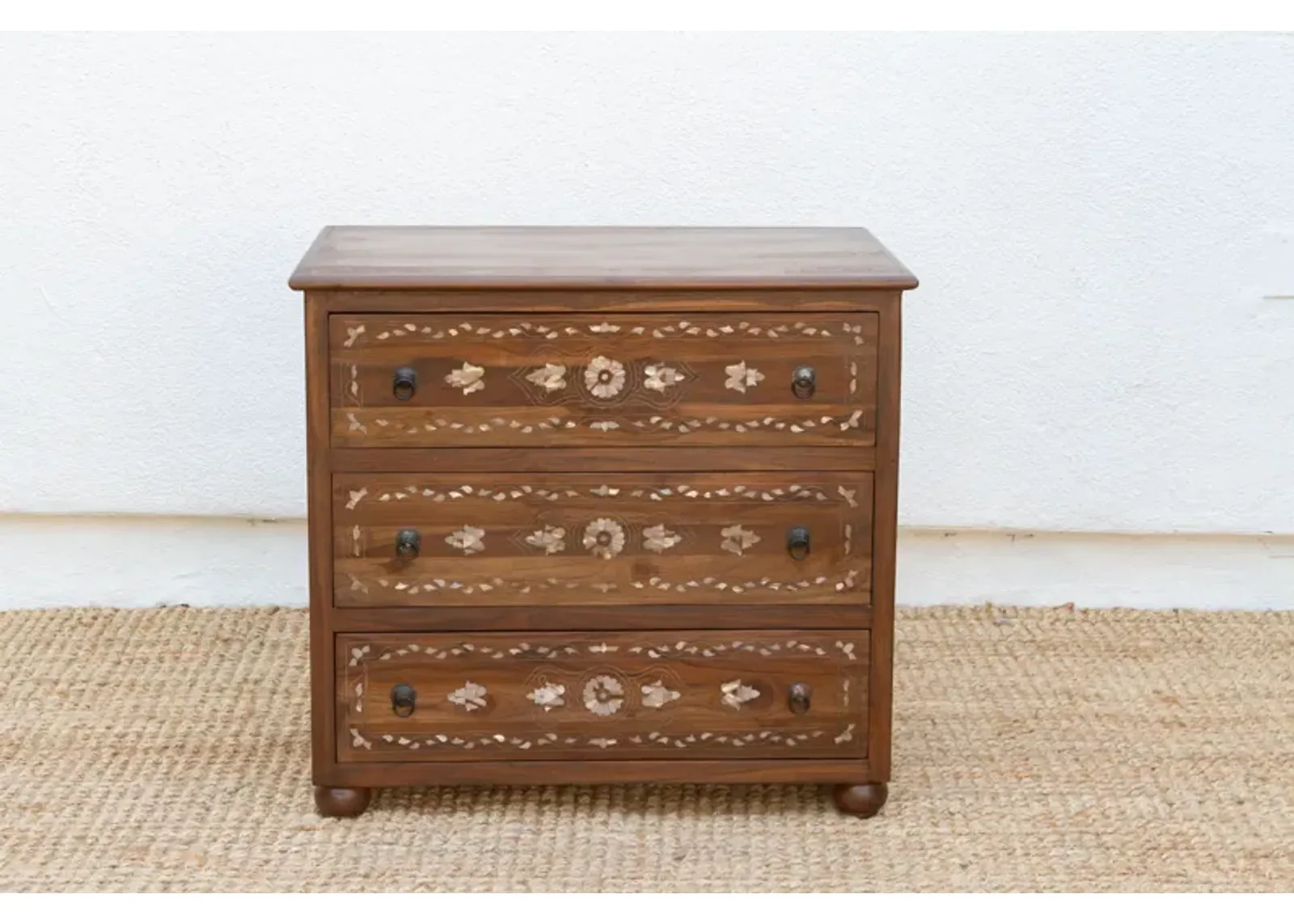 Reclaimed Teak Damascus Inlay Dresser