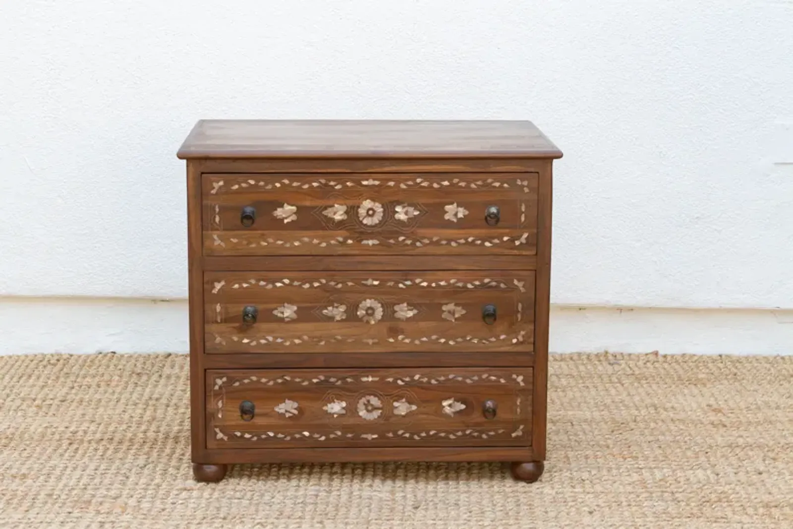 Reclaimed Teak Damascus Inlay Dresser