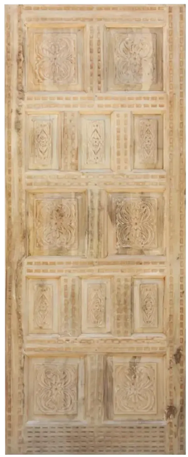 Bleached Wood Spanish Colonial Door - de-cor