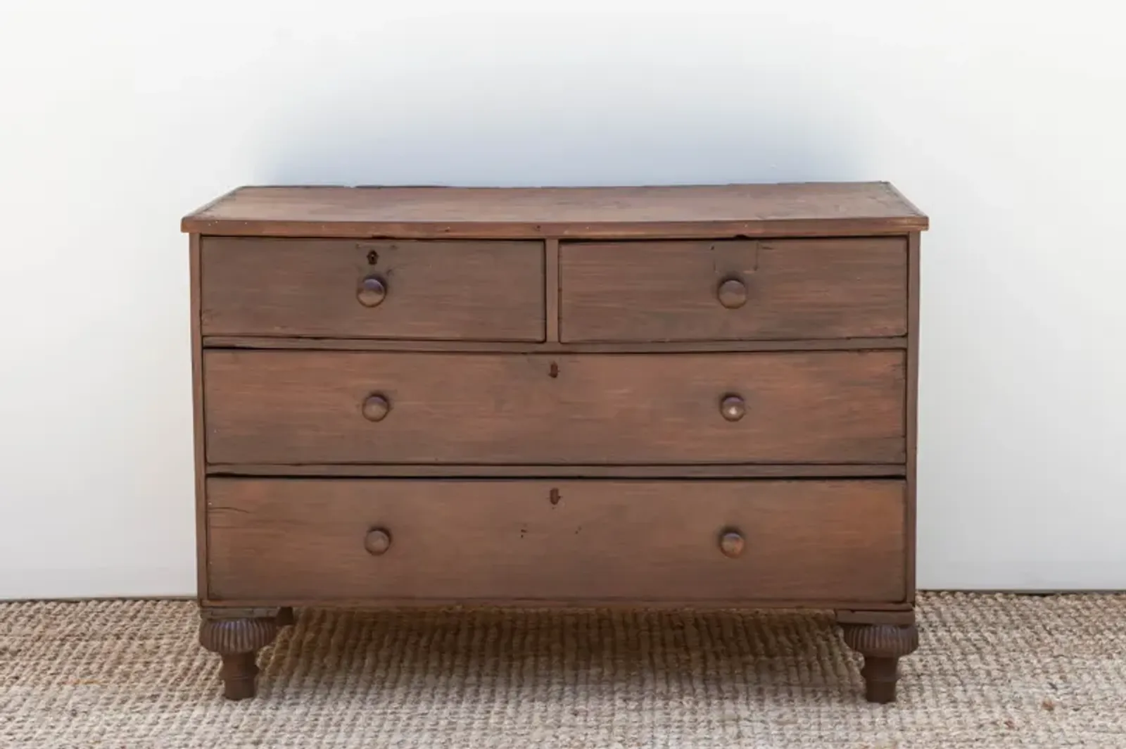 Antique Colonial Campaign Dresser