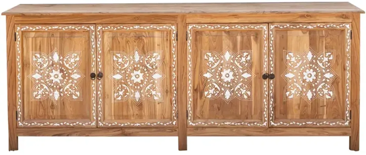 Long Damascus Mother Of Pearl Sideboard - de-cor