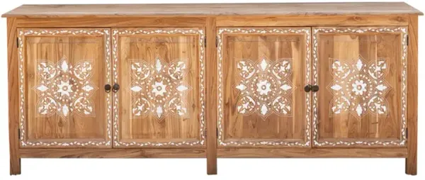 Long Damascus Mother Of Pearl Sideboard - de-cor