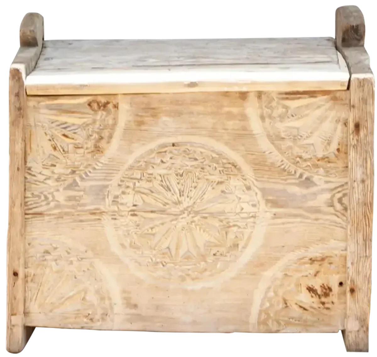 Primitive Carved Swat Valley Chest