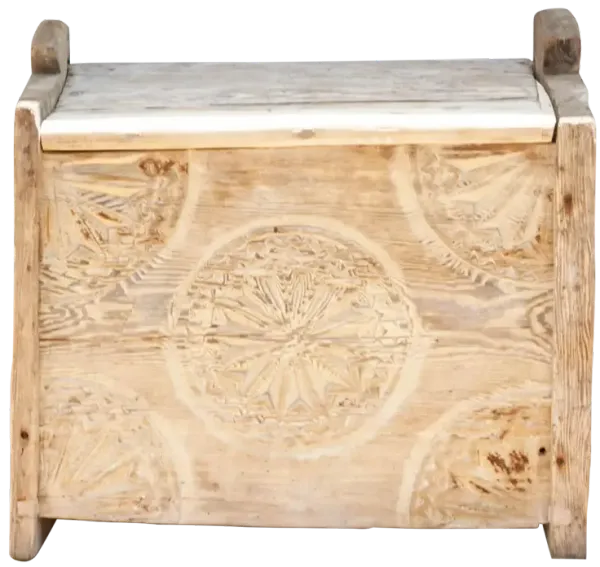 Primitive Carved Swat Valley Chest