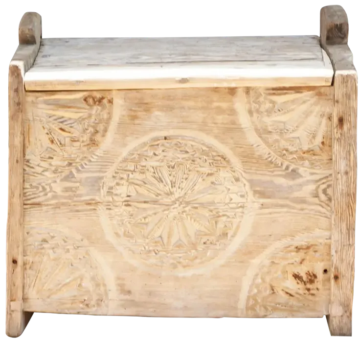 Primitive Carved Swat Valley Chest