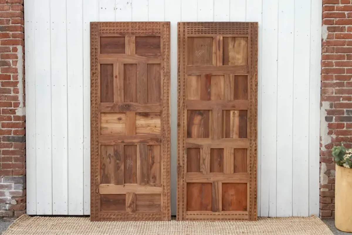 Set of 2 Spanish Colonial Carved Doors