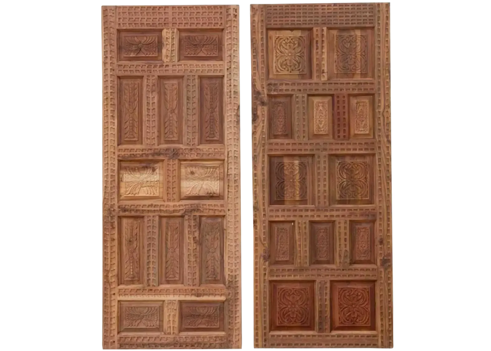 Set of 2 Spanish Colonial Carved Doors