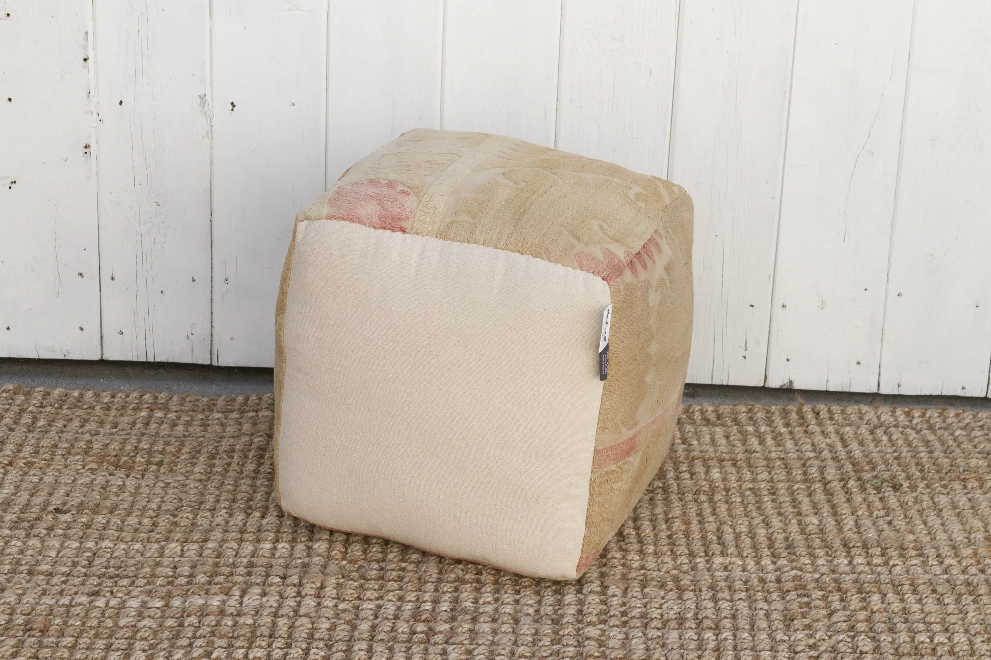 Jayma Antique Suzani Cube Ottoman