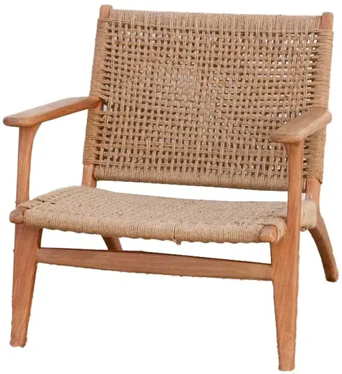 Mid-Century Style Jute Armchair