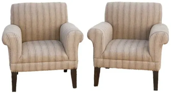 Pair of French Farmhouse Club Chair - de-cor