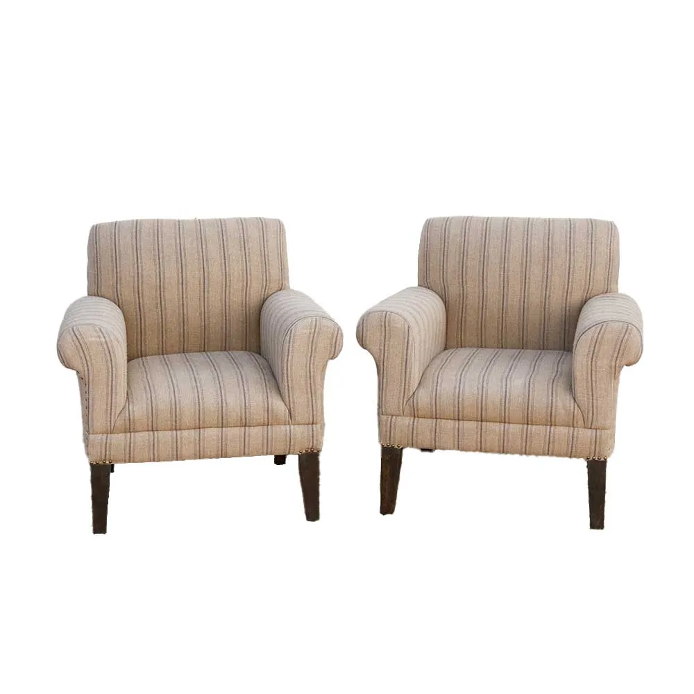 Pair of French Farmhouse Club Chair