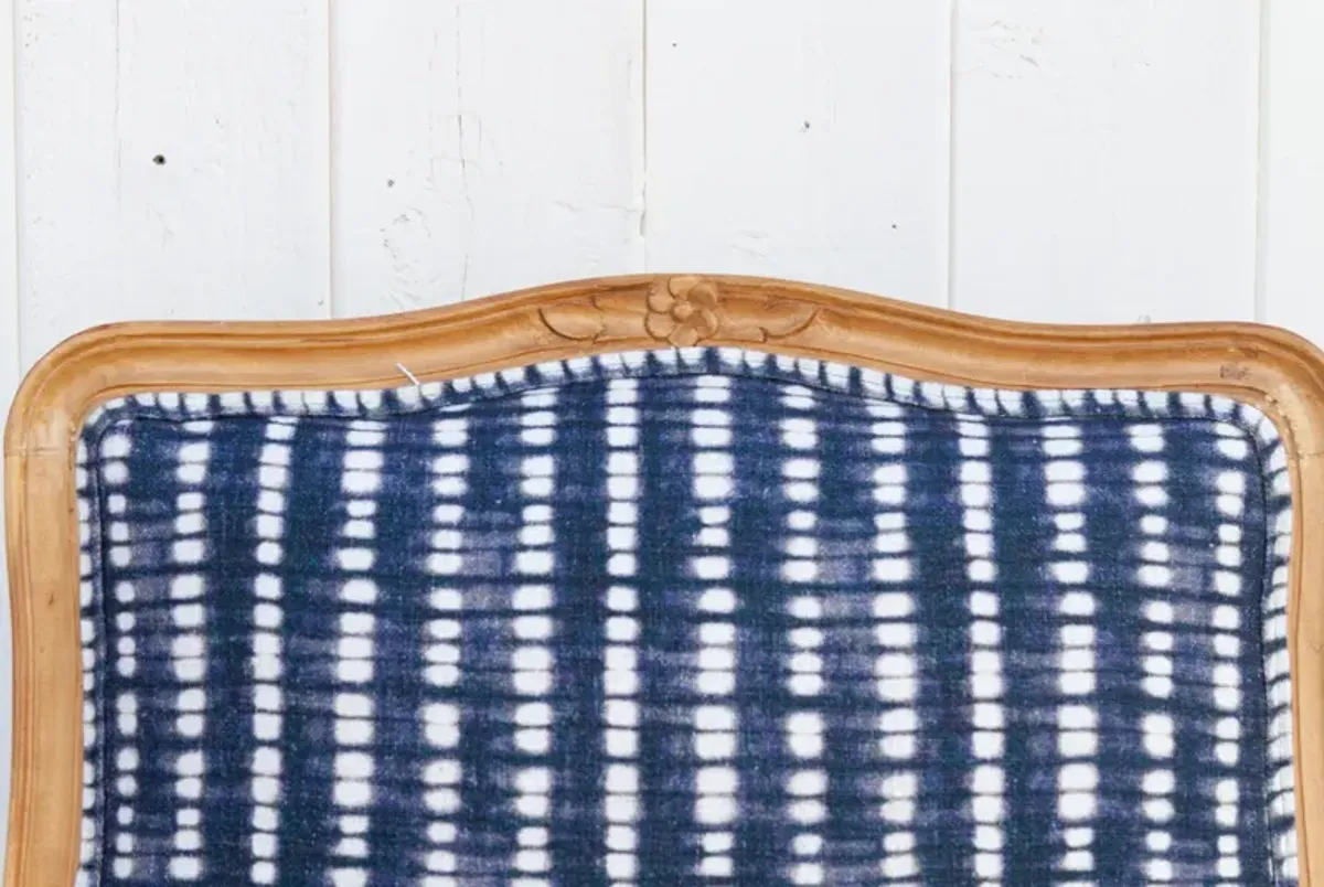Pair of Fine French Indigo Chairs - de-cor