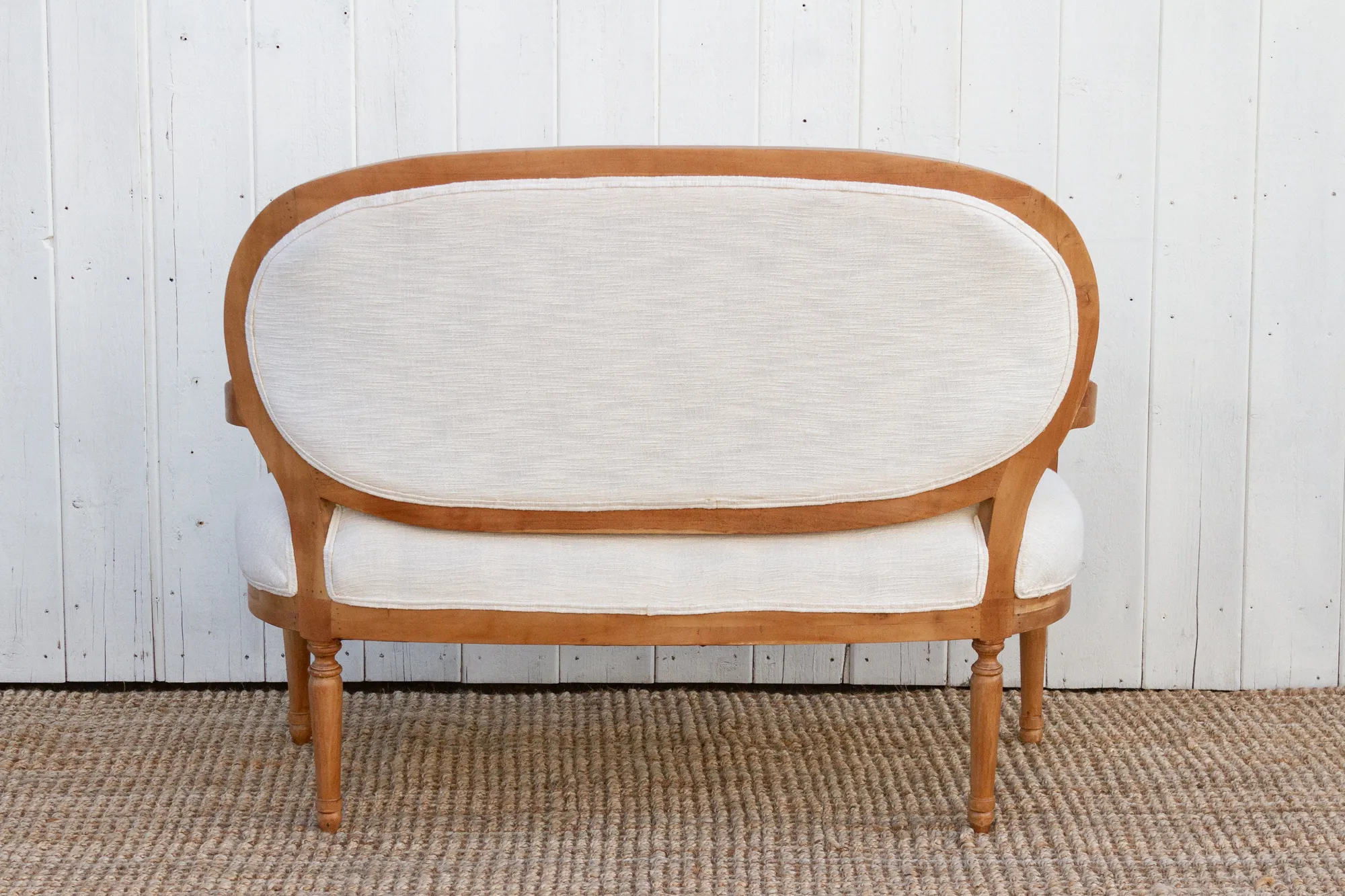 Lovely Bleached Wood French Sofa Bench